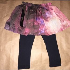 AFTON STREET LEGGINGS W/ ATTACHED TUTU - BLACK 18M